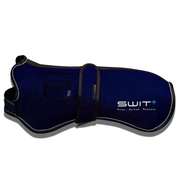 SWIT® Dog Jacket with integrated Neurobalance system – available in different colors with 5 modes to support relaxation, focus and recovery